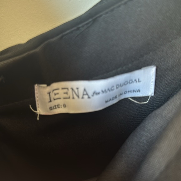 Mac Duggal RUFFLE LAYERED V-NECK MIDI DRESS - Picture 7 of 8